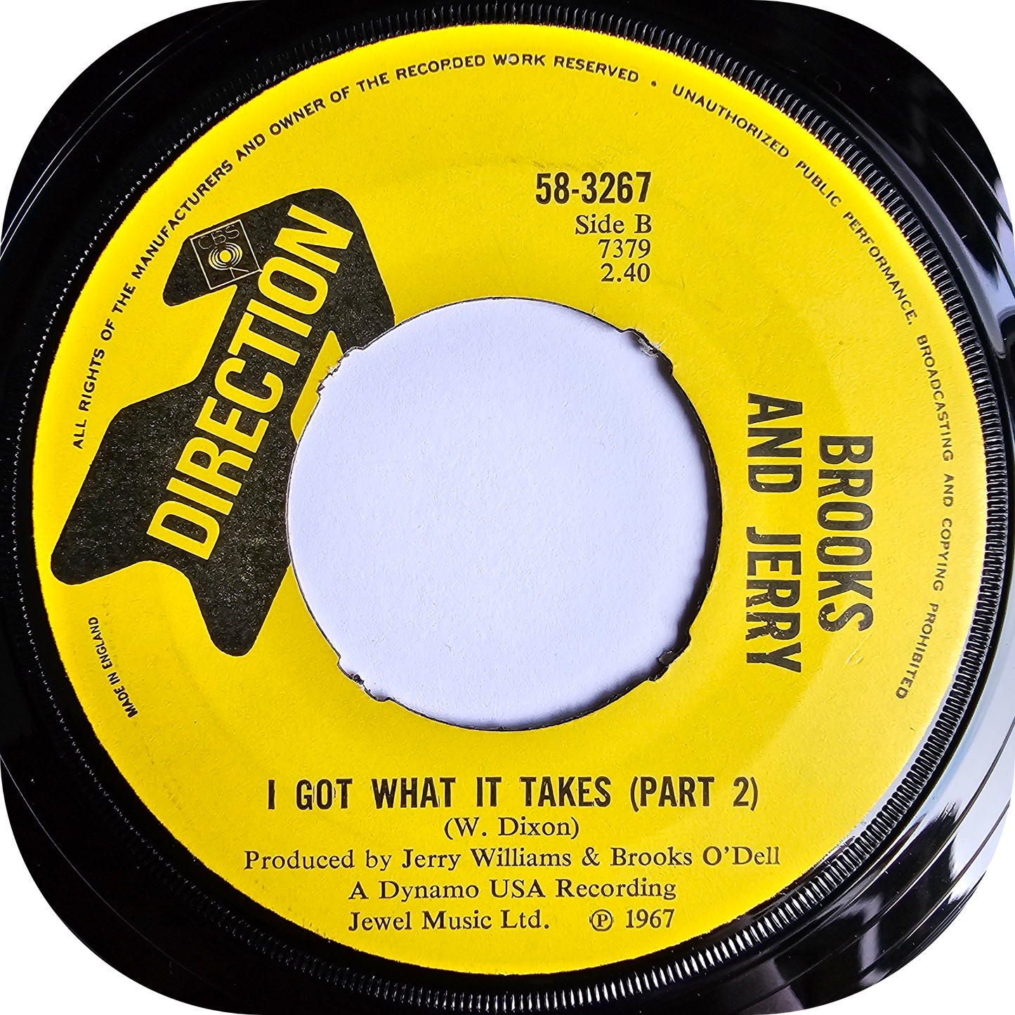 Brooks & Jerry - I Got What It Takes - Direction