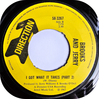 Brooks & Jerry - I Got What It Takes - Direction