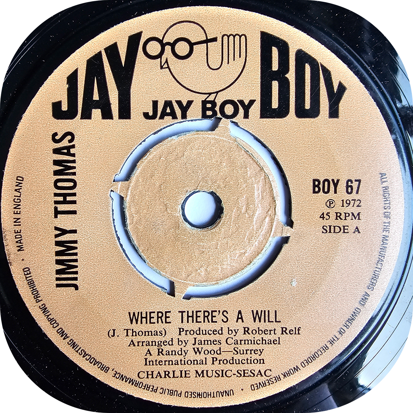 Jimmy Thomas - Where There's A Will - Jay Boy