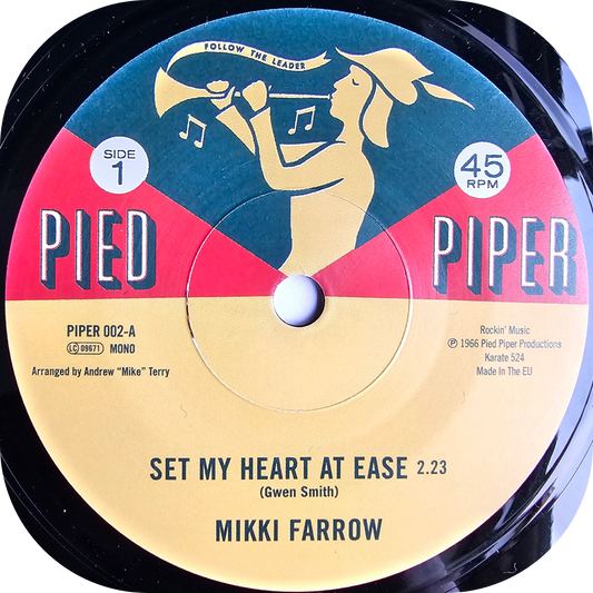 Mikki Farrow - Set My Heart At Ease - Pied Piper