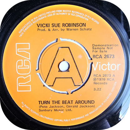 Vicki Sue Robinson - Turn The Beat Around - RCA DEMO