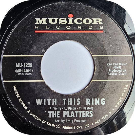 Platters, The - With This Ring - Musicor