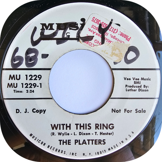 Platters, The - With This Ring - Musicor DEMO