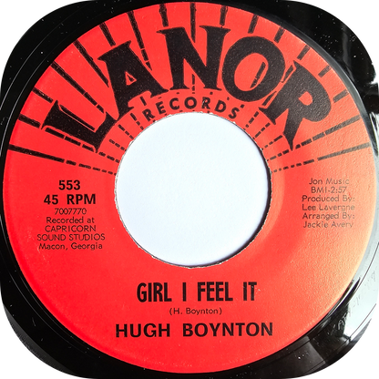 Hugh Boynton - Girl I Feel It - Lanor