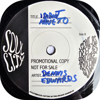 Dennis Edwards - Johnny On The Spot - Soul City TEST PRESS