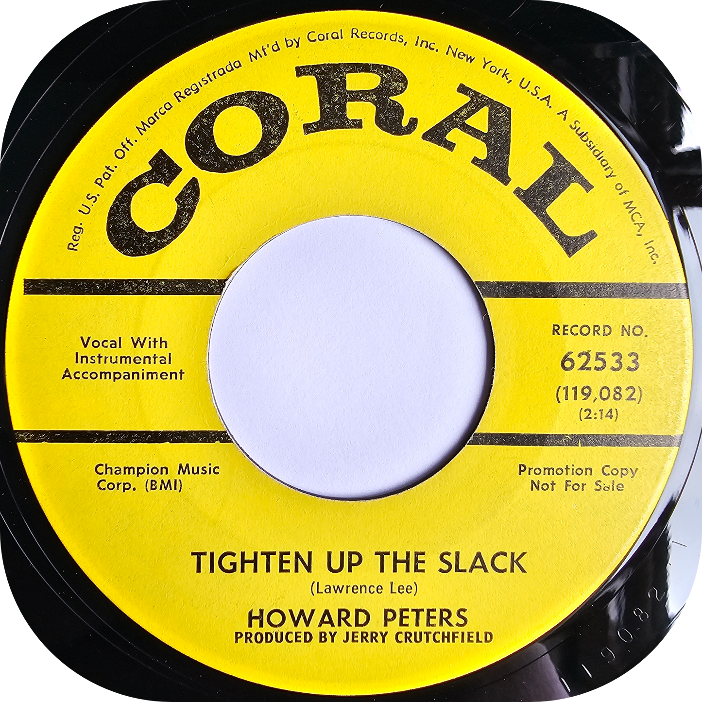Howard Peters - Tighten Up The Slack - Coral DEMO