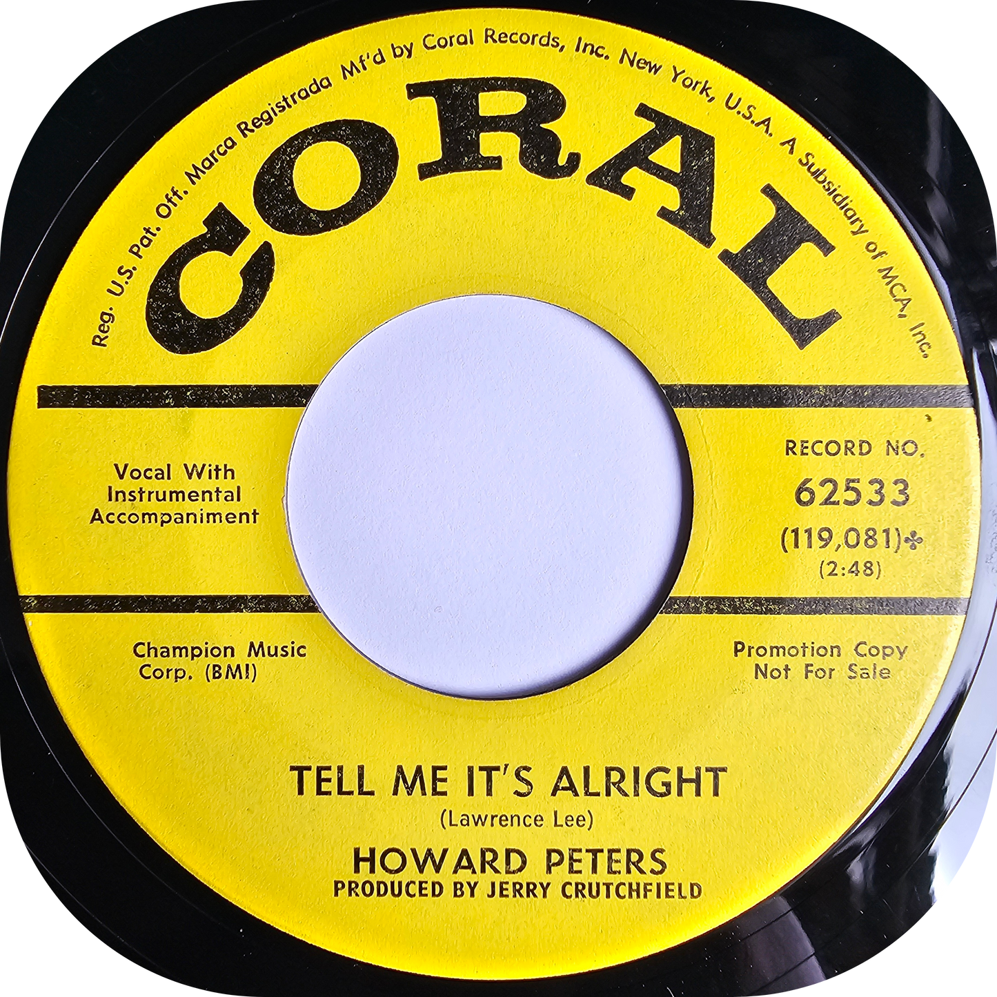 Howard Peters - Tighten Up The Slack - Coral DEMO