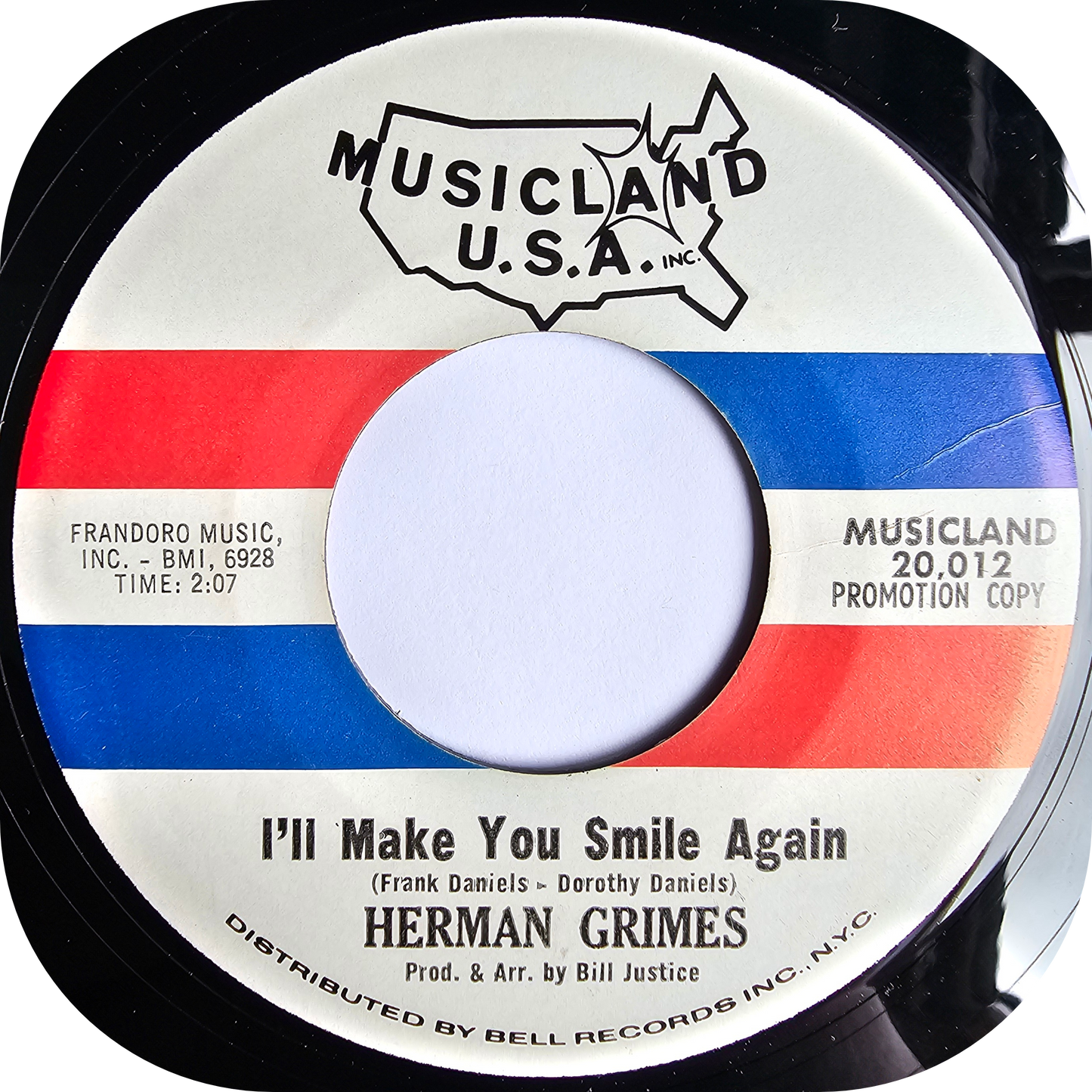 Herman Grimes - I'll Make You Smile Again - Musicland USA DEMO
