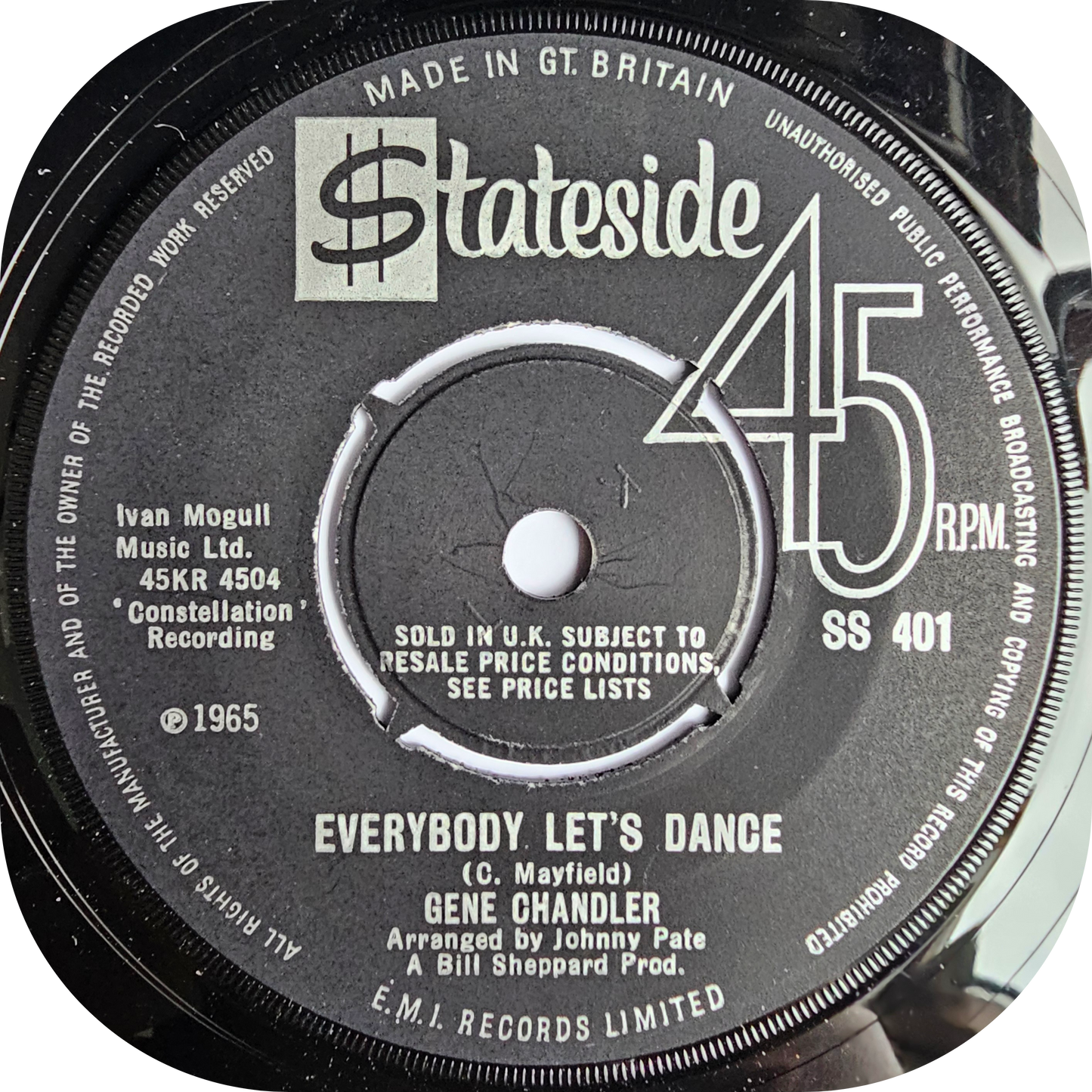 Gene Chandler - Everybody Let's Dance - Stateside