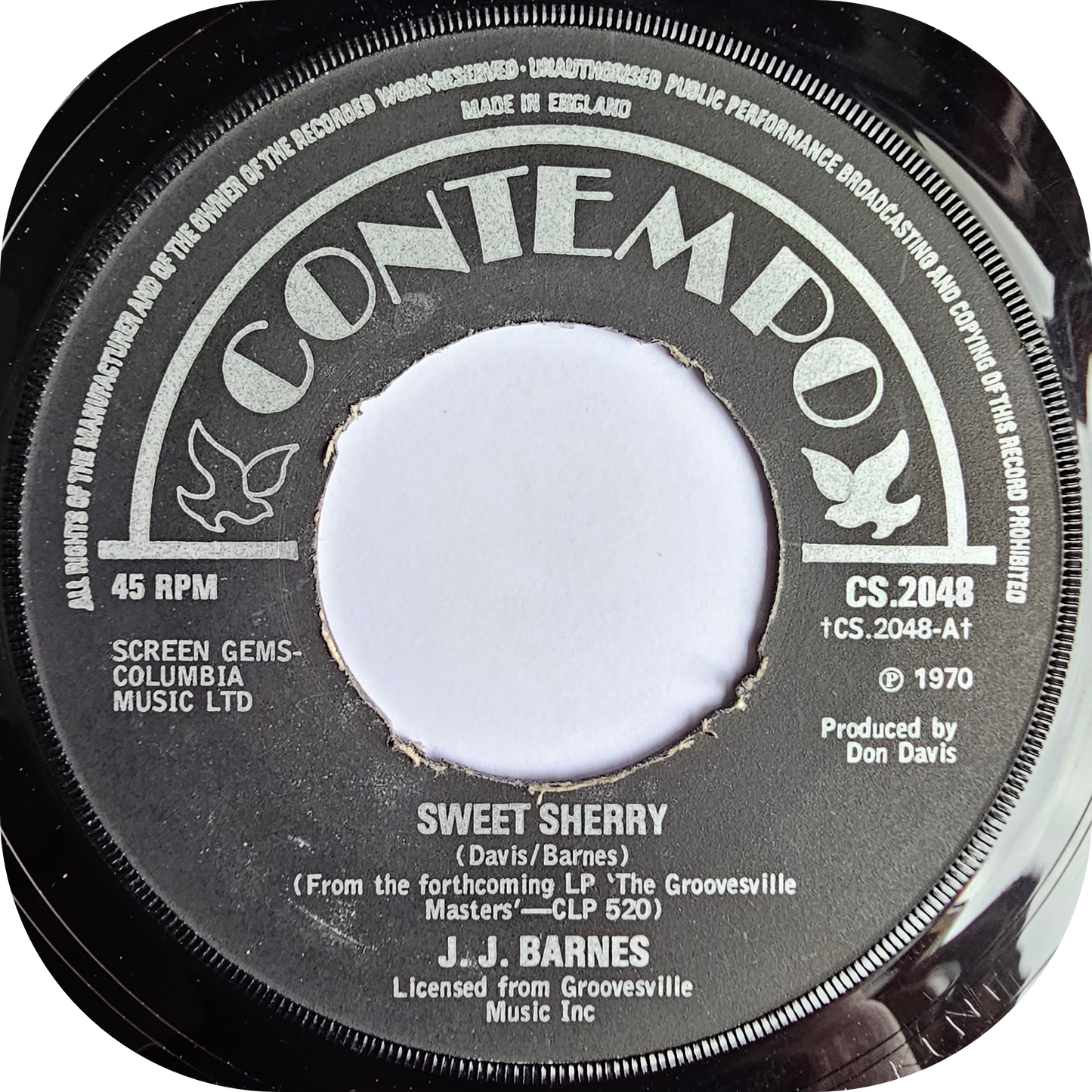 JJ Barnes - Sweet Sherry - Contempo