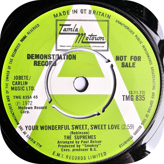 Supremes, The - Your Wonderful, Sweet, Sweet Love - Tamla Motown DEMO