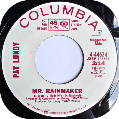 Pat Lundy - Mr Rainmaker - Columbia DEMO