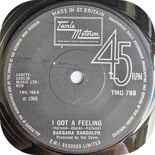 Barbara Randolph - I Got A Feeling - Tamla Motown