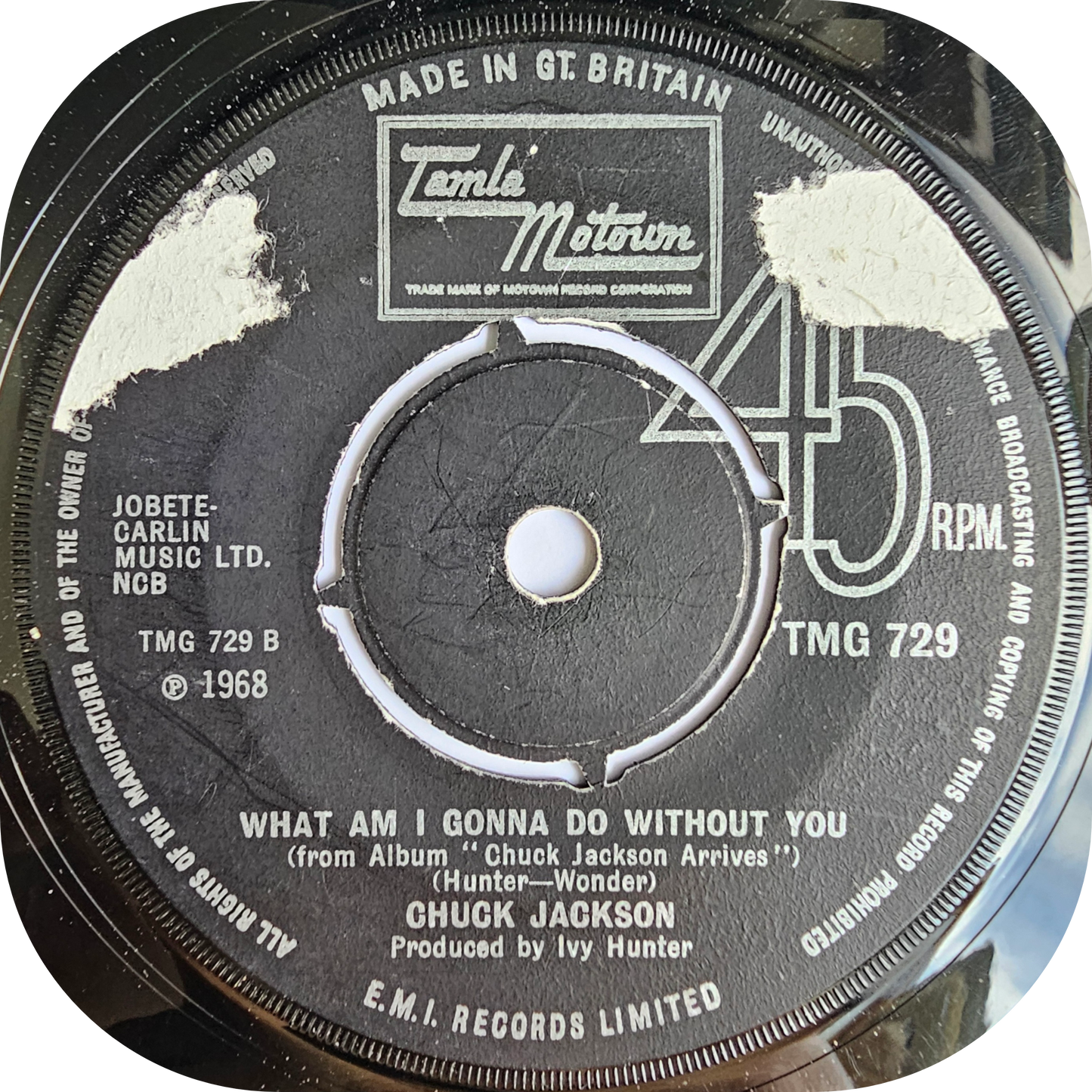 Chuck Jackson - What Am I Going To Do Without You - Tamla Motown