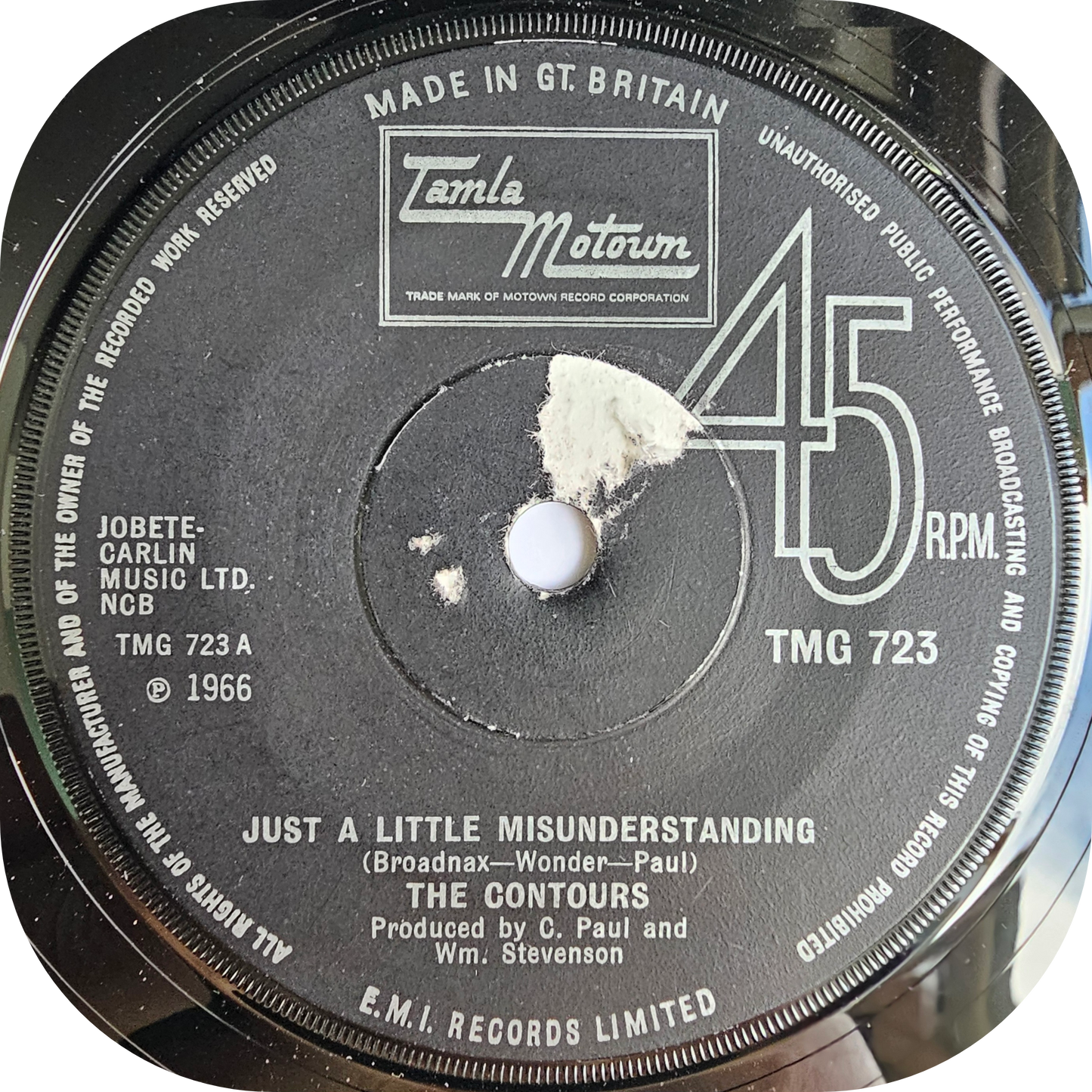 Contours, The - Just A Little Misunderstanding - Tamla Motown
