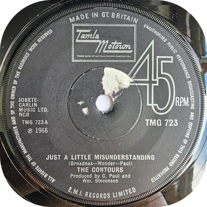 Contours, The - Just A Little Misunderstanding - Tamla Motown