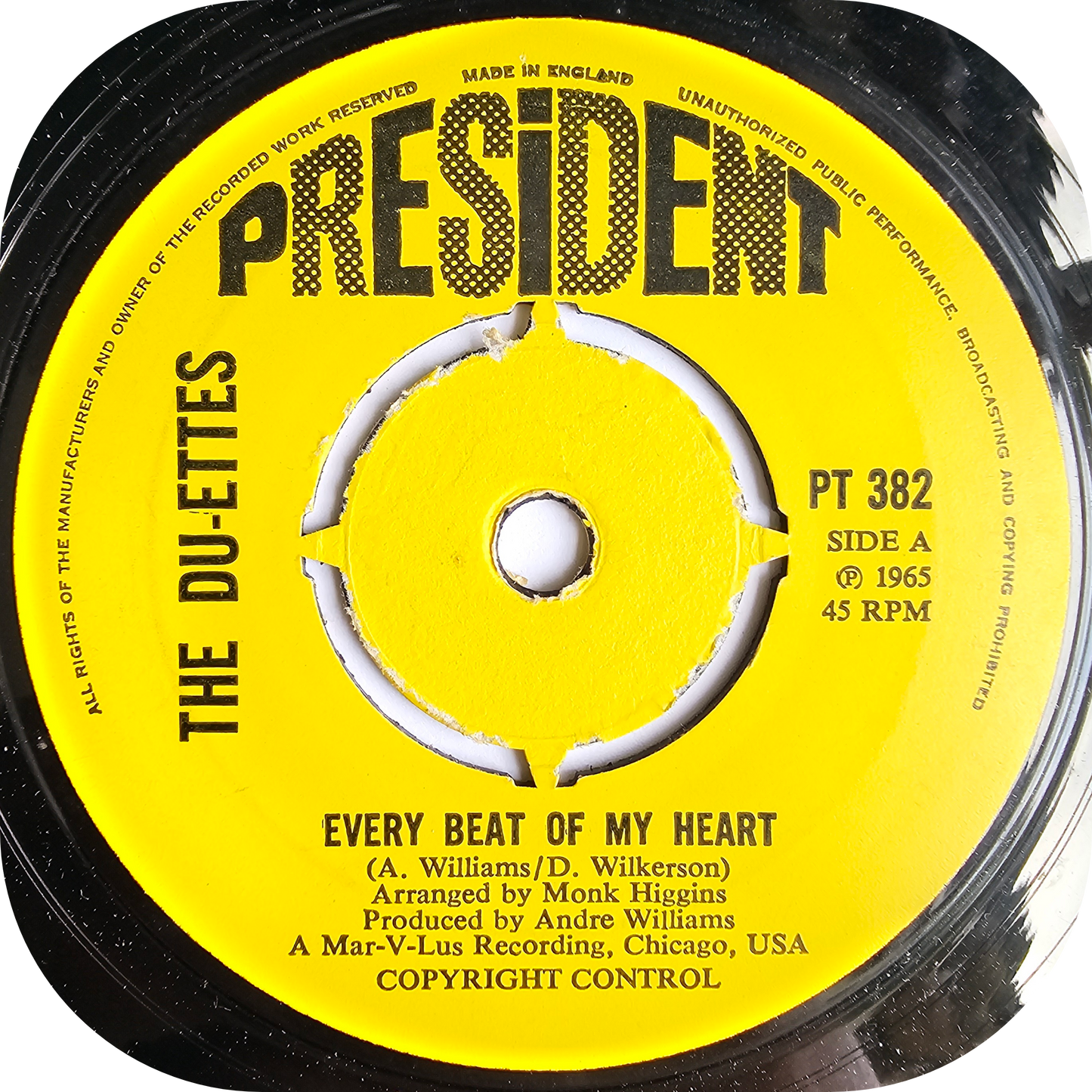 Du-ettes, The - Every Beat Of My Heart - President
