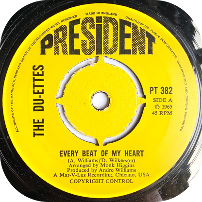 Du-ettes, The - Every Beat Of My Heart - President