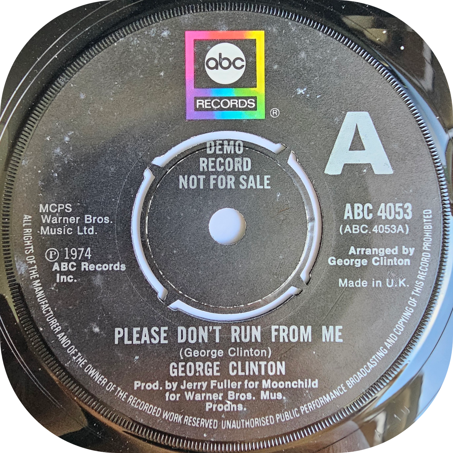 George Clinton - Please Don't Run From Me - ABC DEMO