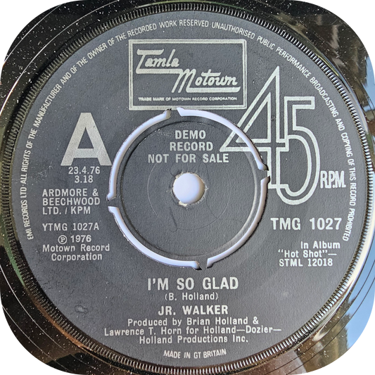 Jr Walker - I'm So Glad - Tamla Motown DEMO