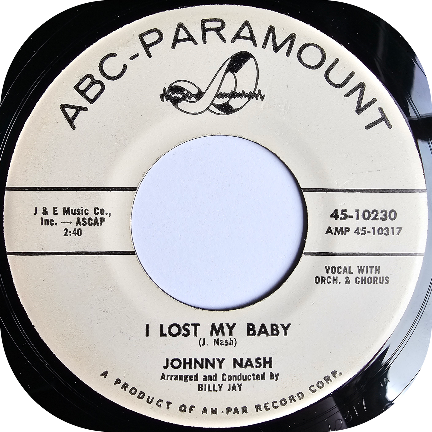 Johnny Nash - I Lost My Baby - ABC DEMO