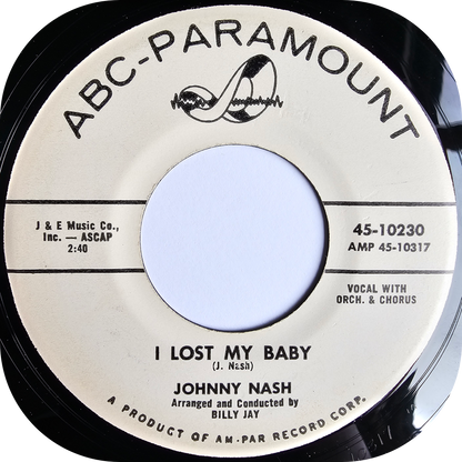 Johnny Nash - I Lost My Baby - ABC DEMO