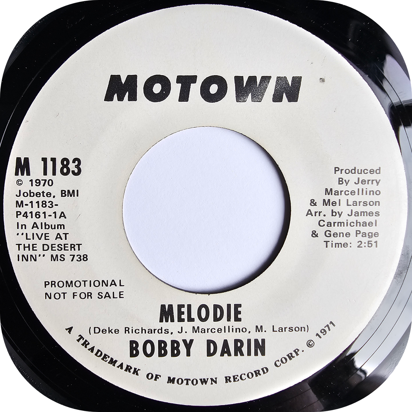 Bobby Darin - Melodie - Motown DEMO