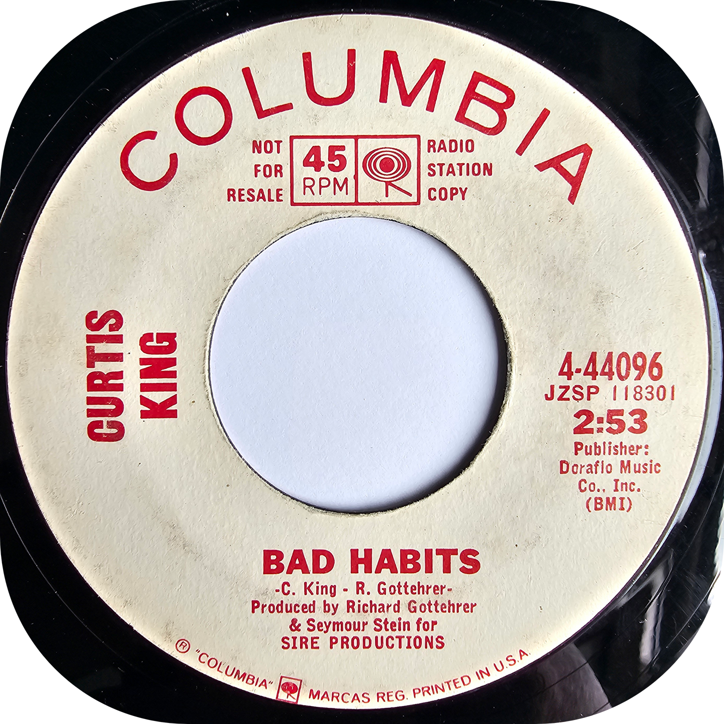 Curtis King - So Nice While It Lasted - Columbia DEMO
