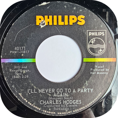 Charles Wright - I'll Never Go To A Party Again - Philips