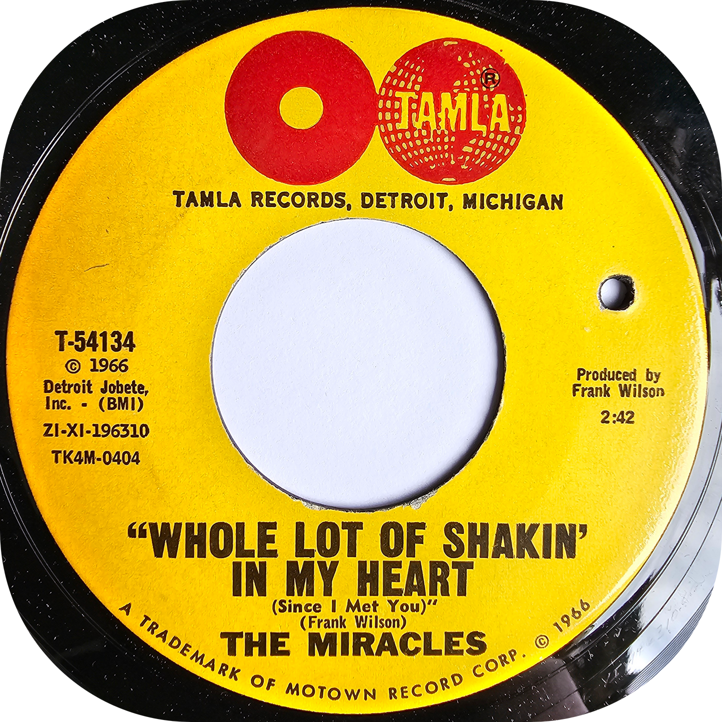 Miracles, The - Whole Lot Of Shakin' In My Heart - Tamla