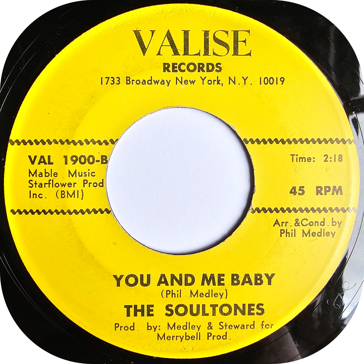 Soultones, The - You And Me Baby - Valise