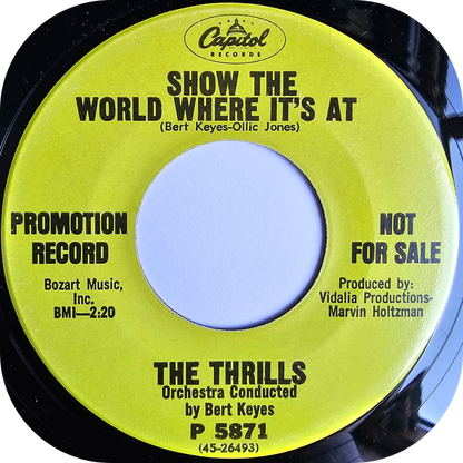 Thrills, The - Show The World Where It's At - Capitol DEMO