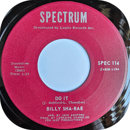 Billy Sha Rae - Do It - Spectrum