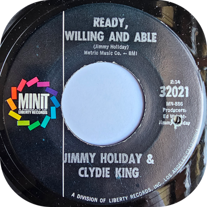 Jimmy Holiday & Cydie King - Ready, Willing And Able - Minit