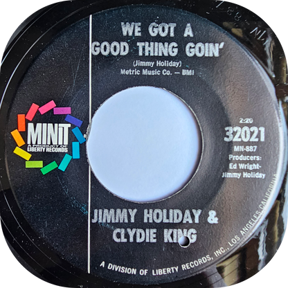 Jimmy Holiday & Cydie King - Ready, Willing And Able - Minit