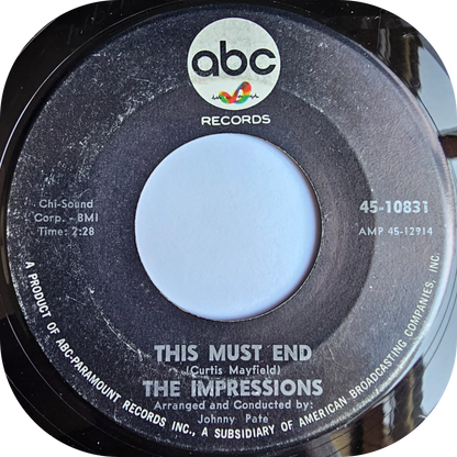 Impressions, The - Can't Satisfy - ABC