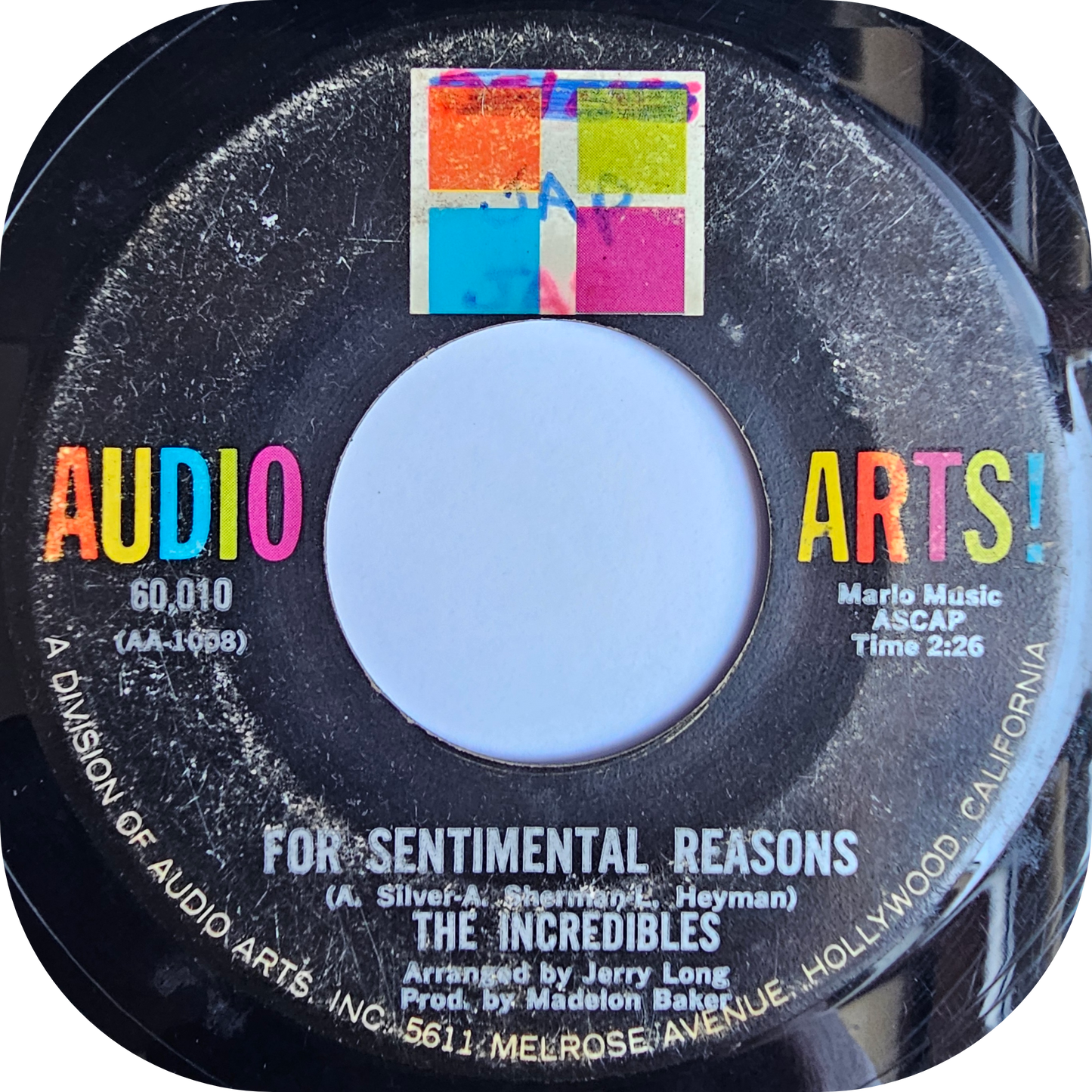 Incredibles, The - I Can't Get Over Losing Your Love - Audio Arts