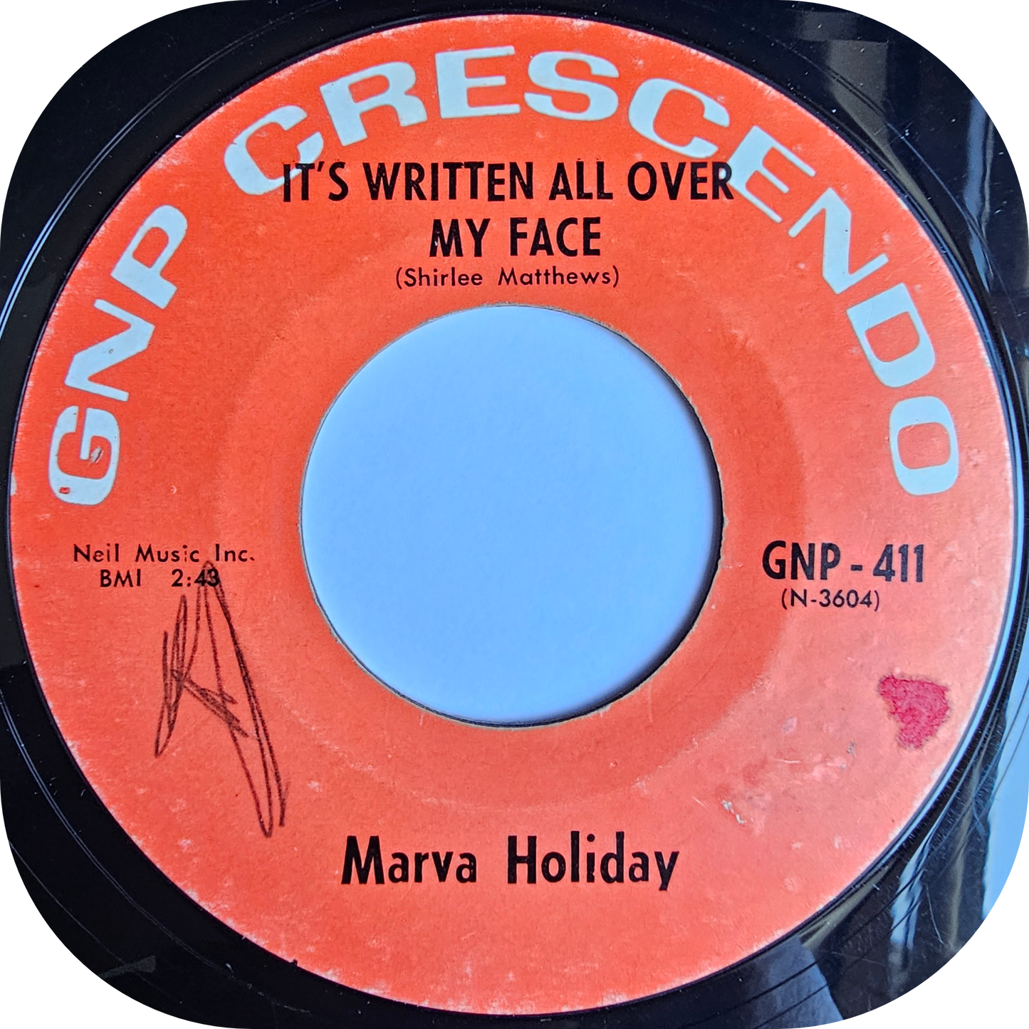 Marva Holiday - It's Written All Over My Face - GNP Crescendo