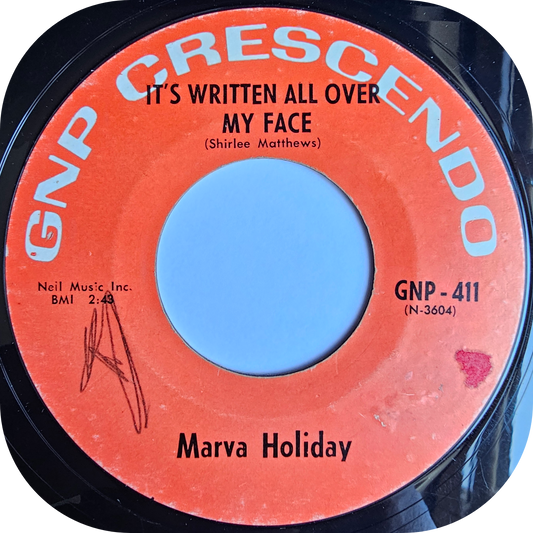 Marva Holiday - It's Written All Over My Face - GNP Crescendo