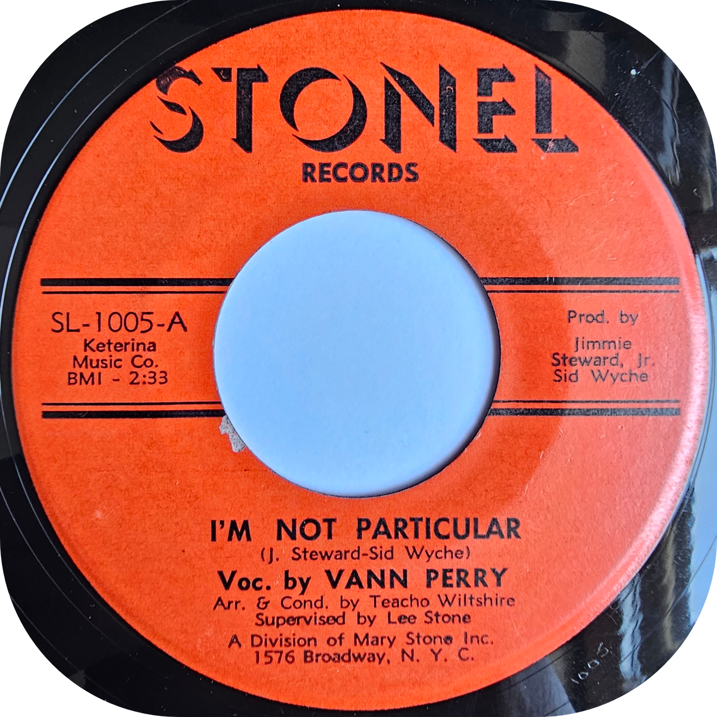 Vann Perry - I'm Not Particular - Stonel