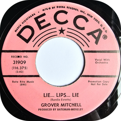 Grover Mitchell - I Gotta Keep Movin' - Decca DEMO