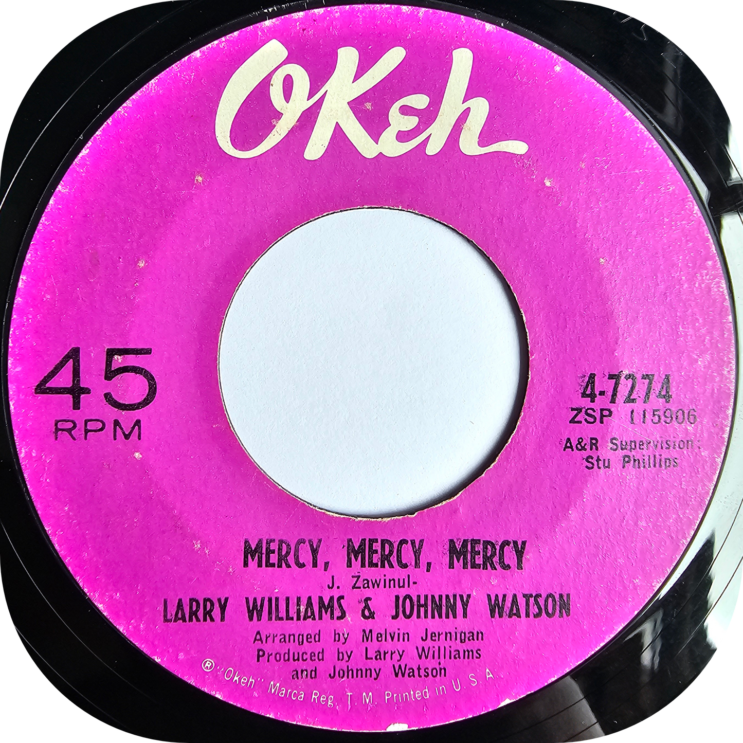 Larry Williams & Johnny Watson - A Quitter Never Wins - Okeh