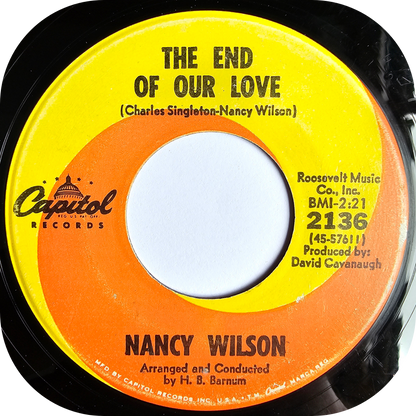 Nancy Wilson - The End Of Our Love - Capitol