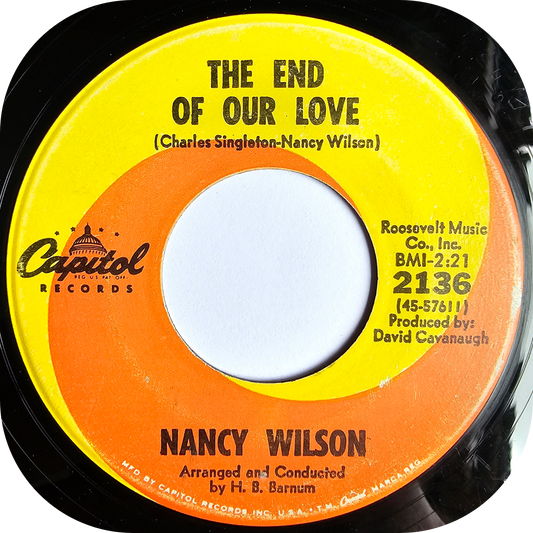 Nancy Wilson - The End Of Our Love - Capitol