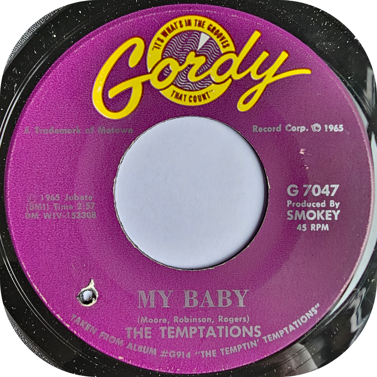 Temptations, The - My Baby - Gordy