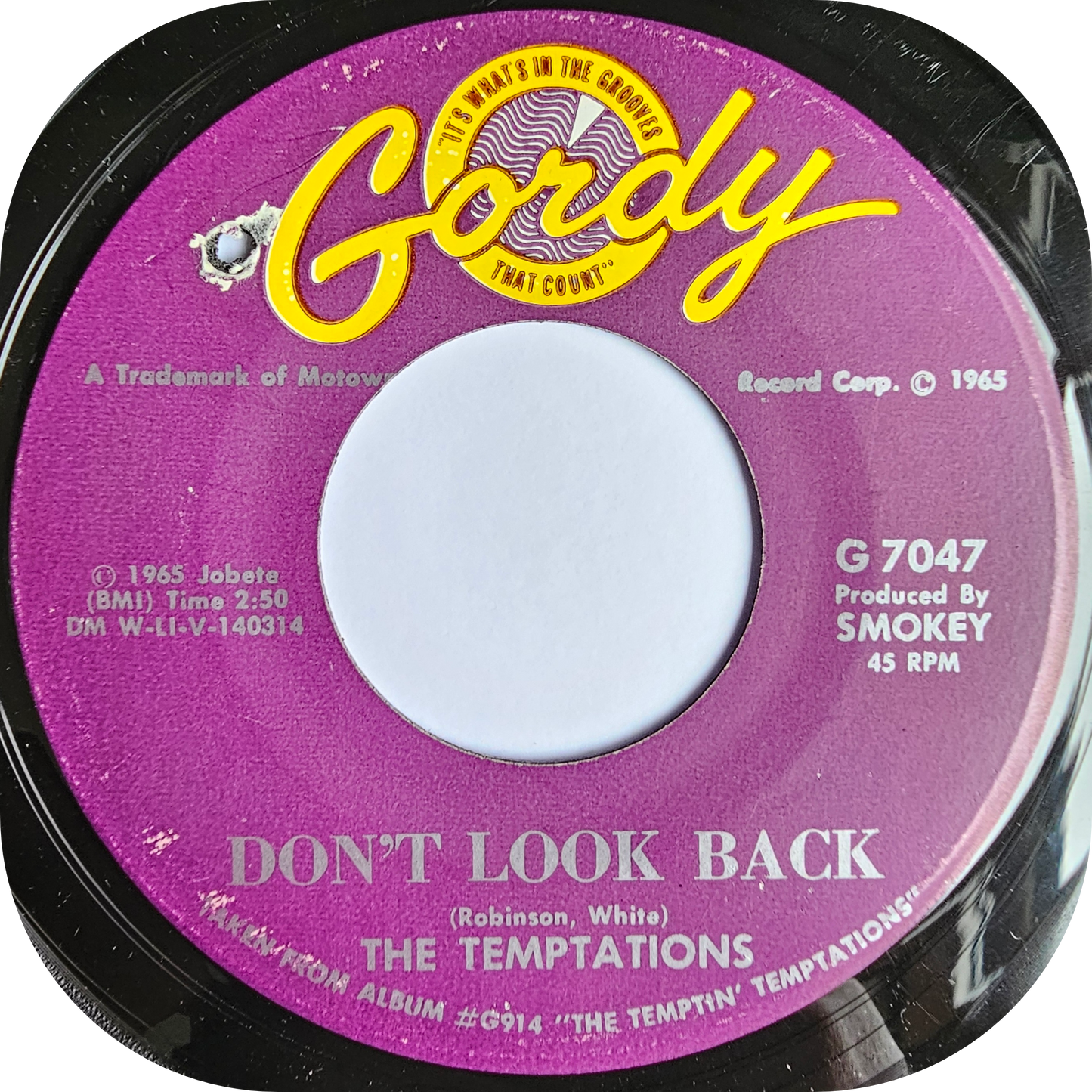 Temptations, The - My Baby - Gordy