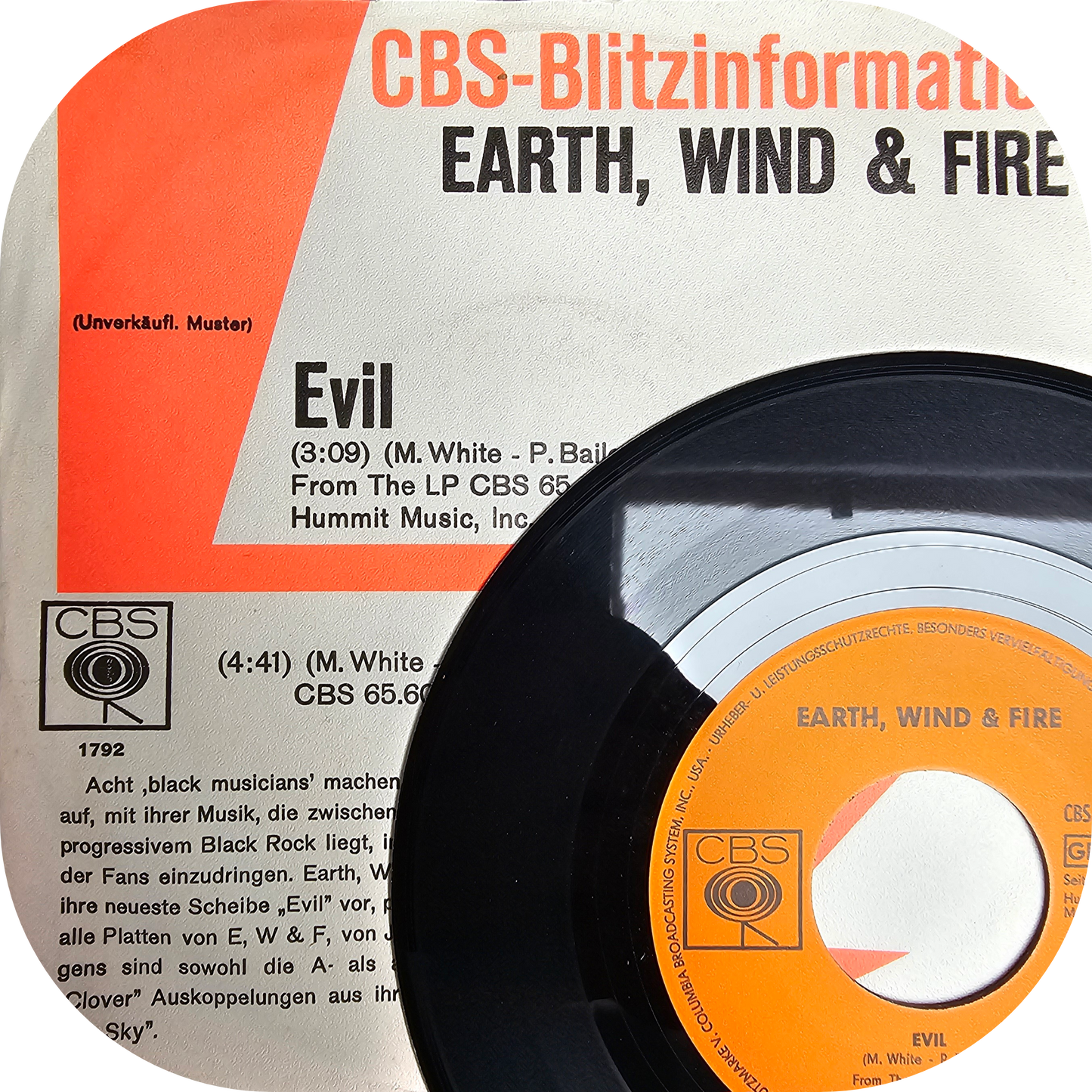 Earth, Wind & Fire - Evil - CBS