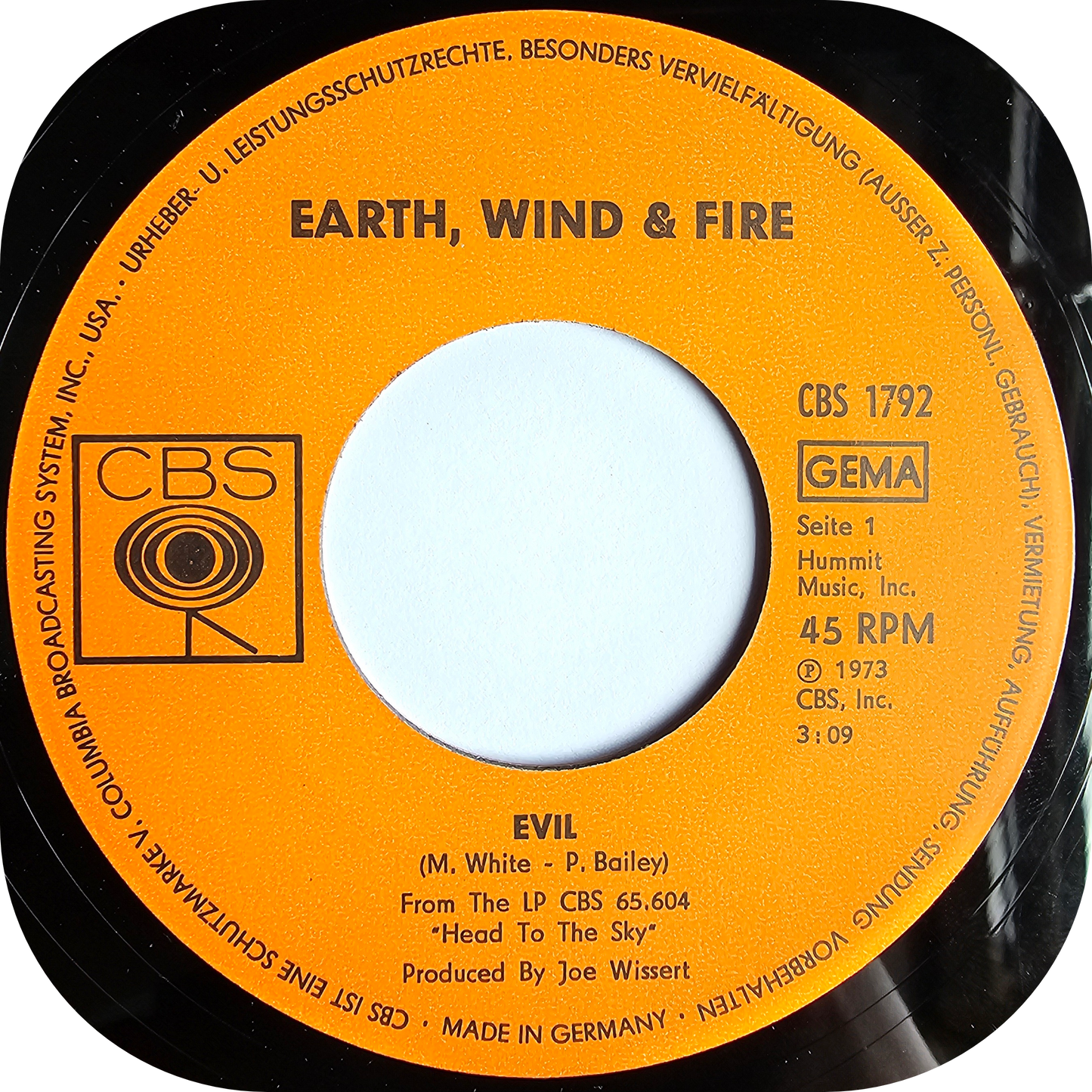 Earth, Wind & Fire - Evil - CBS