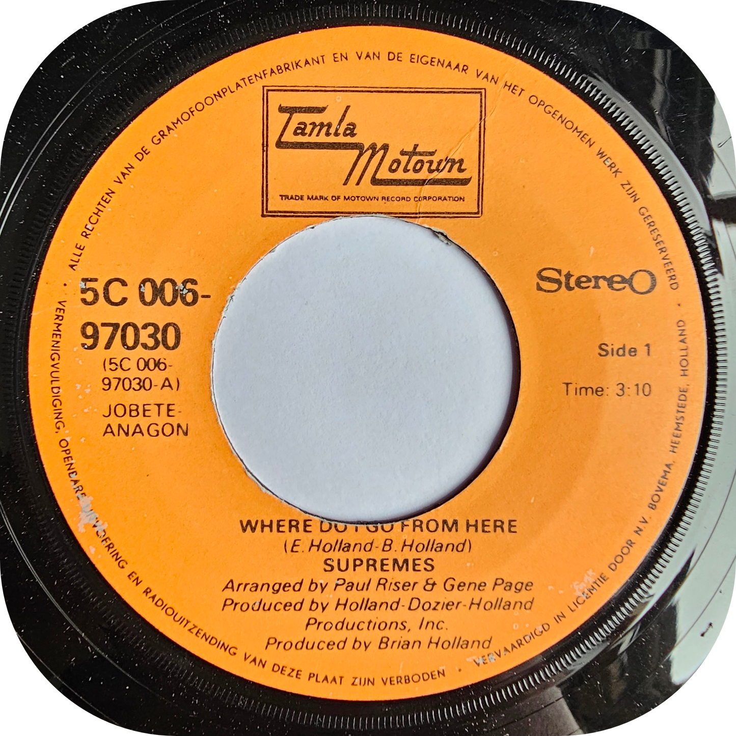 Supremes - Where Do I Go From Here - Tamla Motown