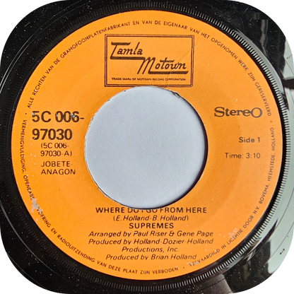 Supremes - Where Do I Go From Here - Tamla Motown